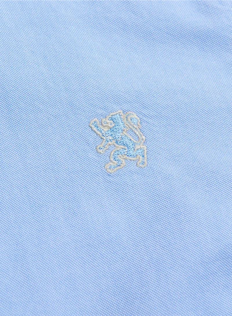 GIORDANO  Women’s Slim Oxford Shirt with Embroidery for Women | Best Price UAE